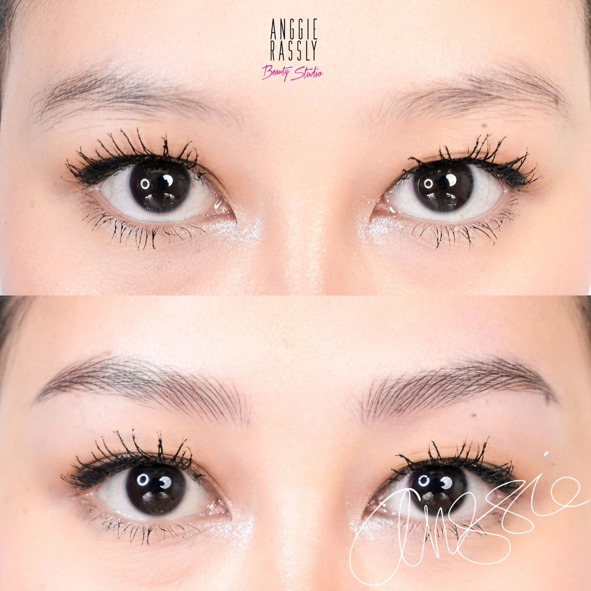 Before after HD Brows by Anggie Rassly