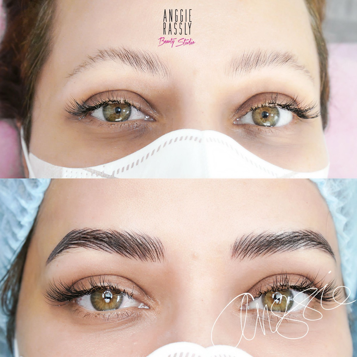 Before after HD Brows by Anggie Rassly