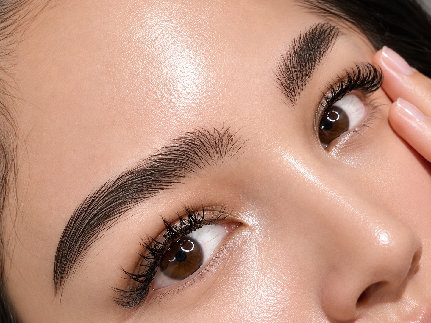 Hasil HD Brows dan lash extension yang natural